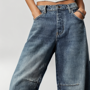 Denim Drift Wide-Leg Pants