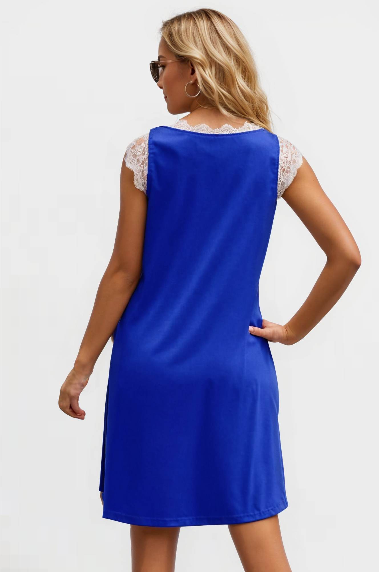 Elegant Edge Midi Lace Dress