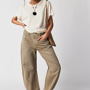 Denim Drift Wide-Leg Pants