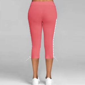 Lace-Up Capri Leggings