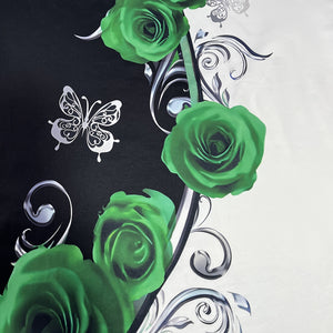 Flutter V-Neck Rose Tee