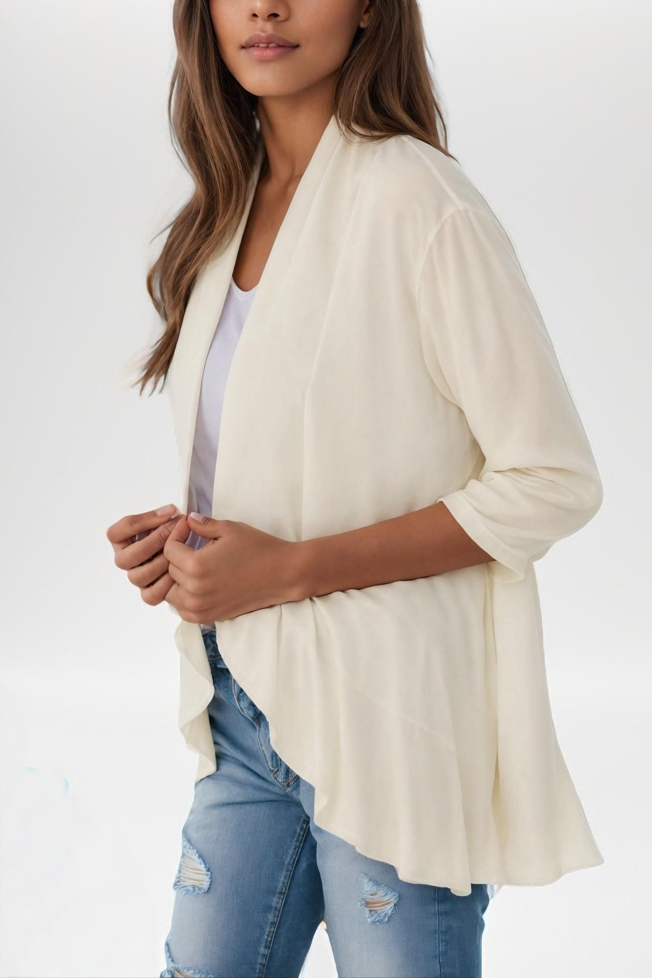 Elegance Ruffle Cardigan