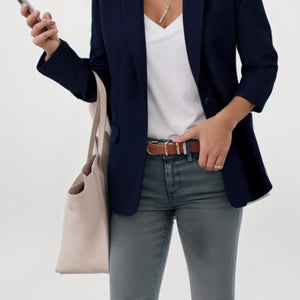 Polished Charm Buttoned Blazer