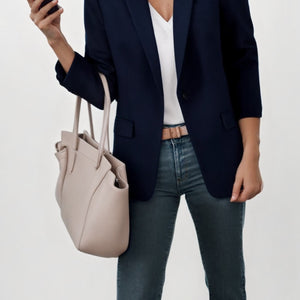 Polished Charm Buttoned Blazer