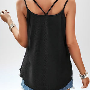 Hollow Jacquard Camisole