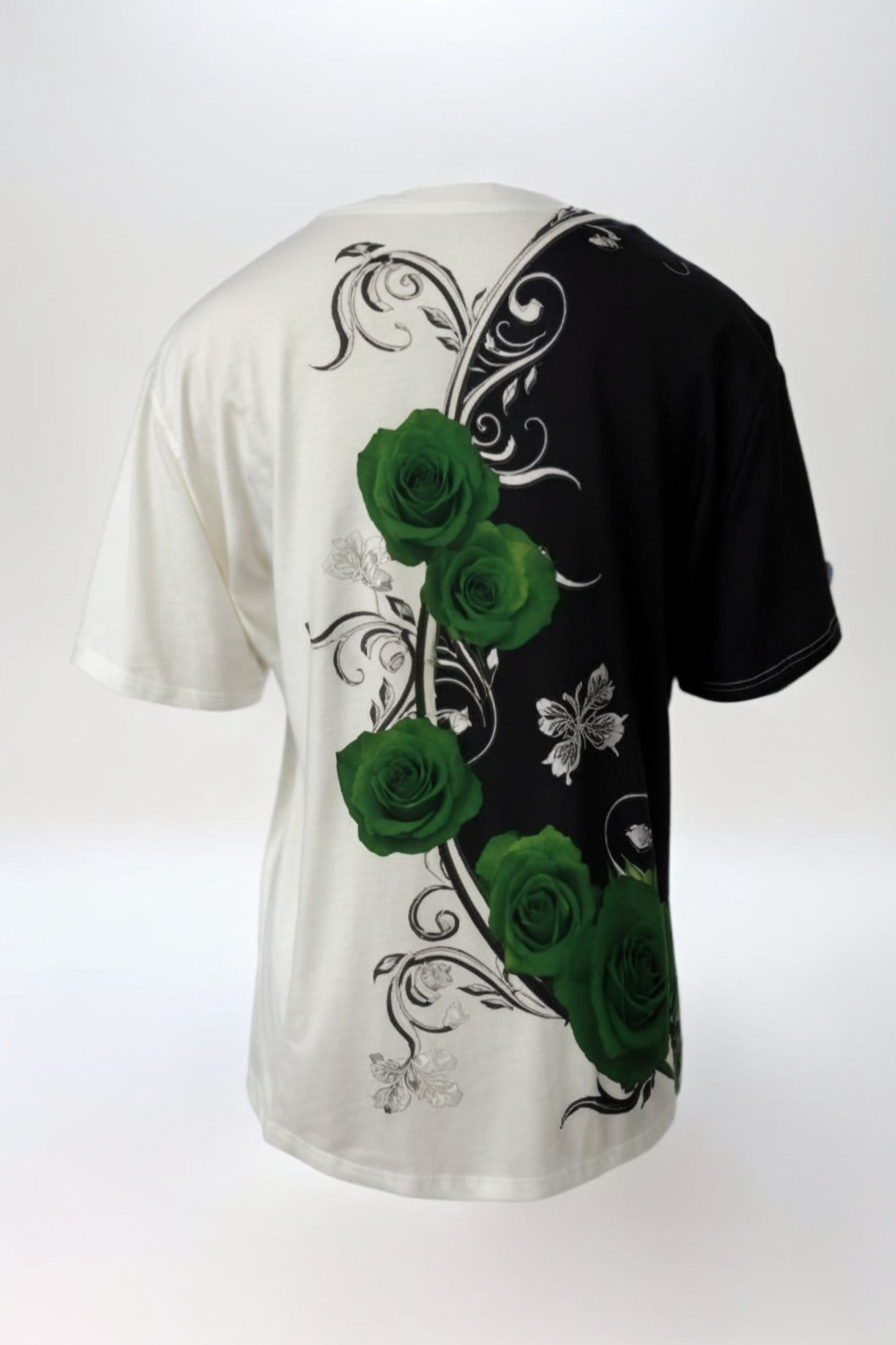 Flutter V-Neck Rose Tee