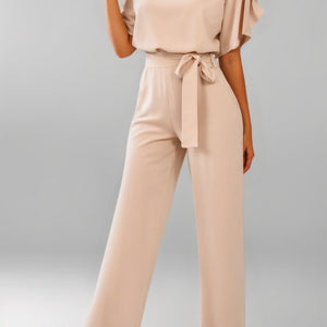 Soft-Touch Printed Jumpsuit