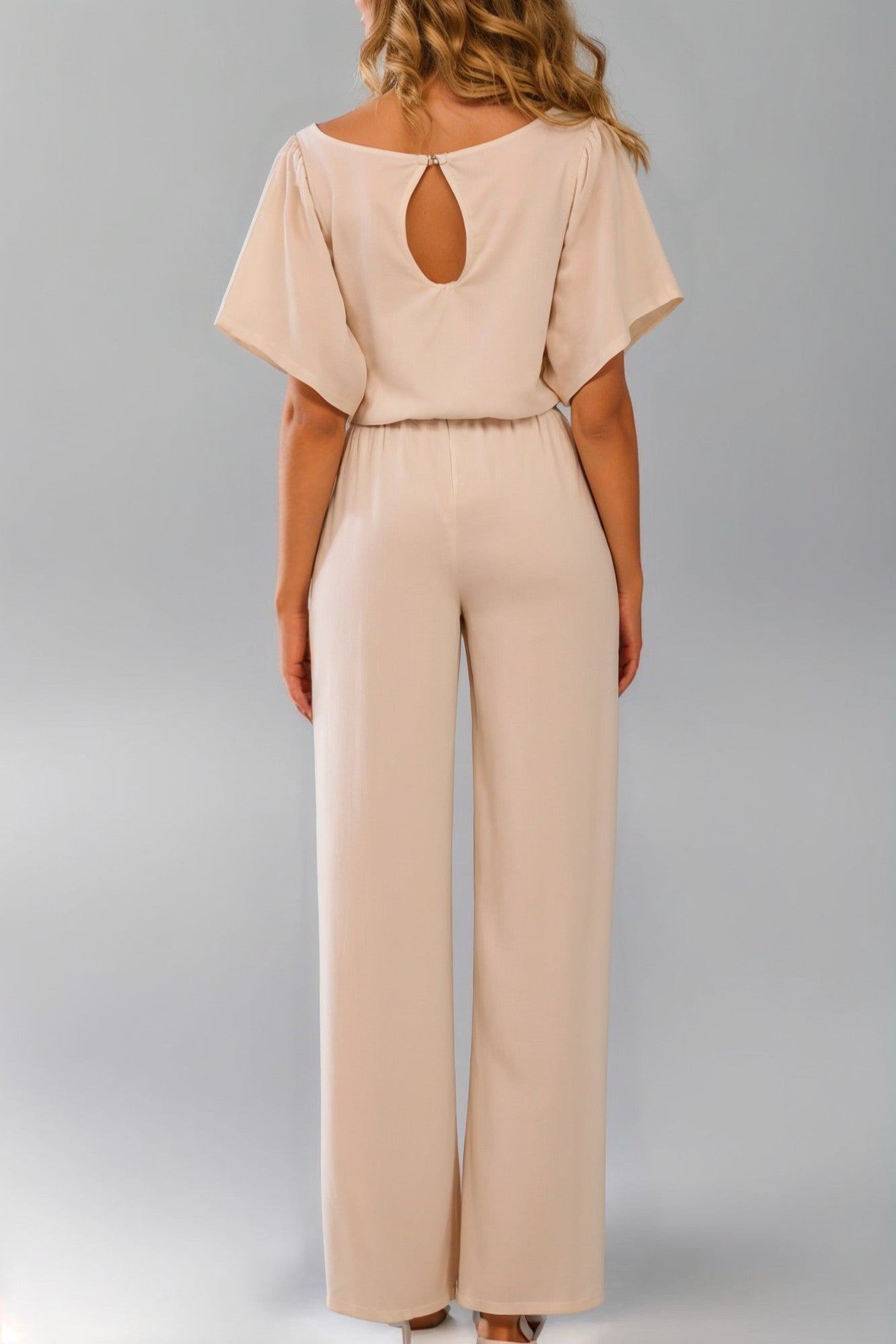 Soft-Touch Printed Jumpsuit