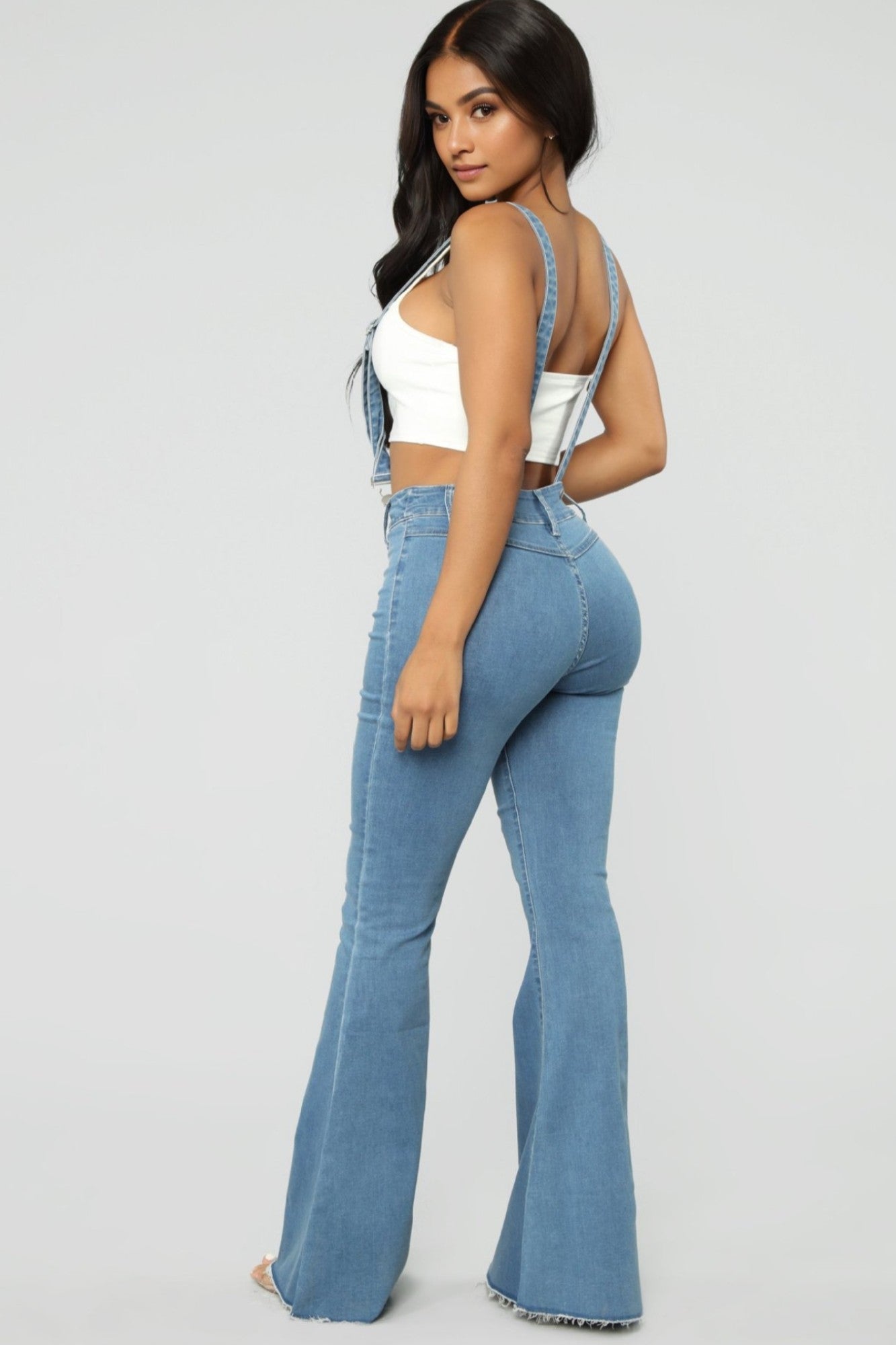 Classic Fit Denim Overalls