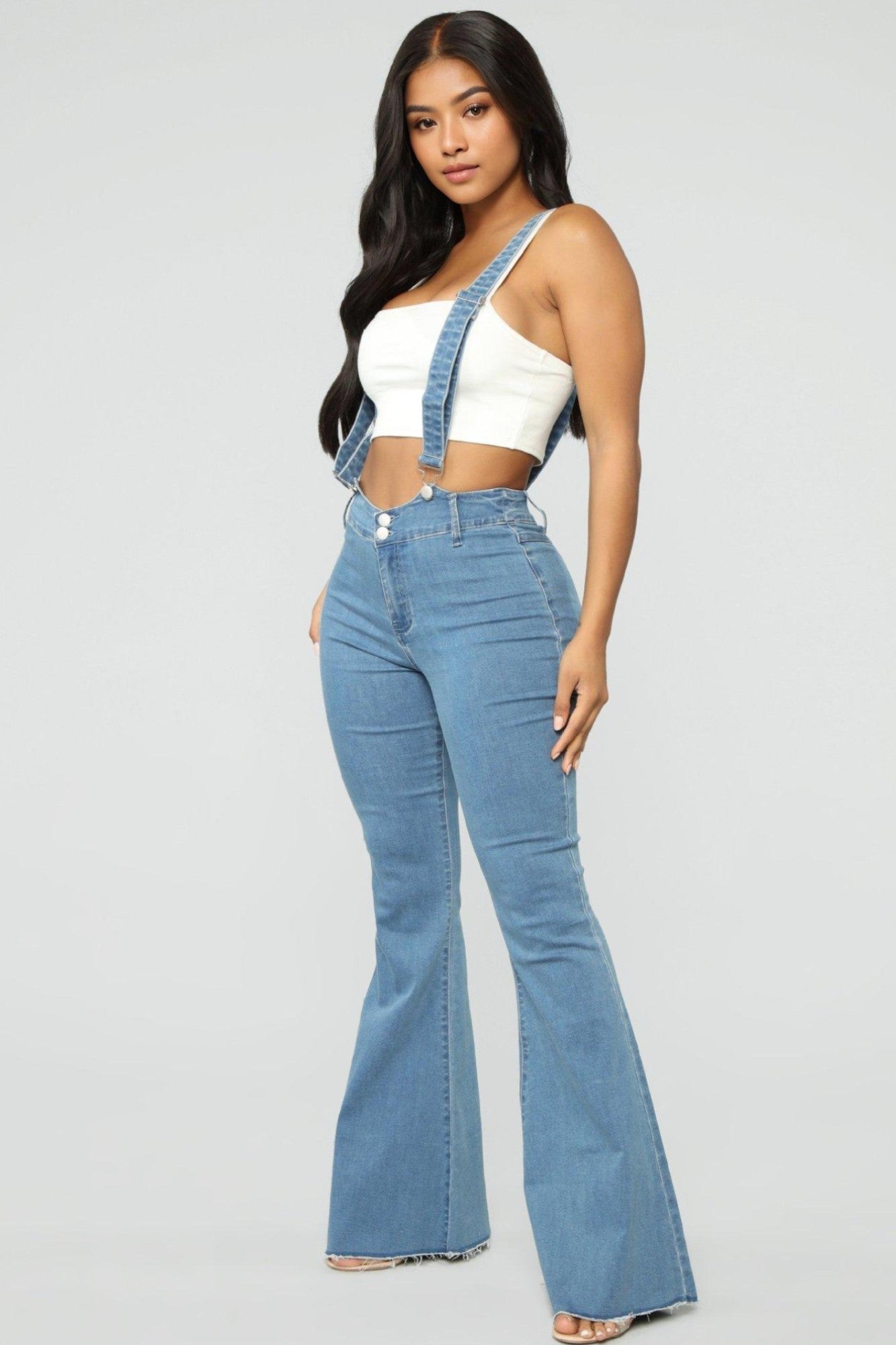 Classic Fit Denim Overalls