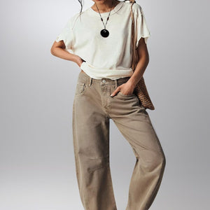 Denim Drift Wide-Leg Pants