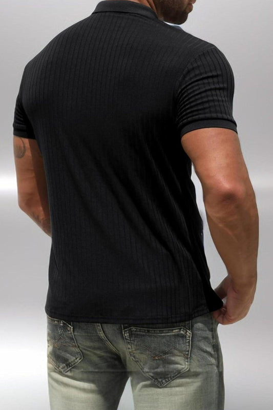 T-shirt Slim Short-sleeved Mercerized Cotton Polo Shirt (Copy)