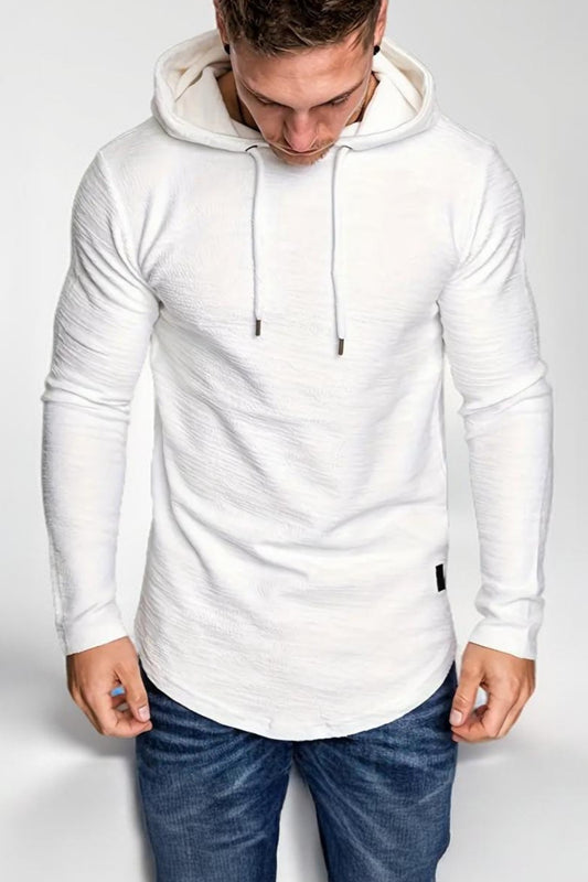 Men's Hooded Sweater Long-sleeved T-shirt Men