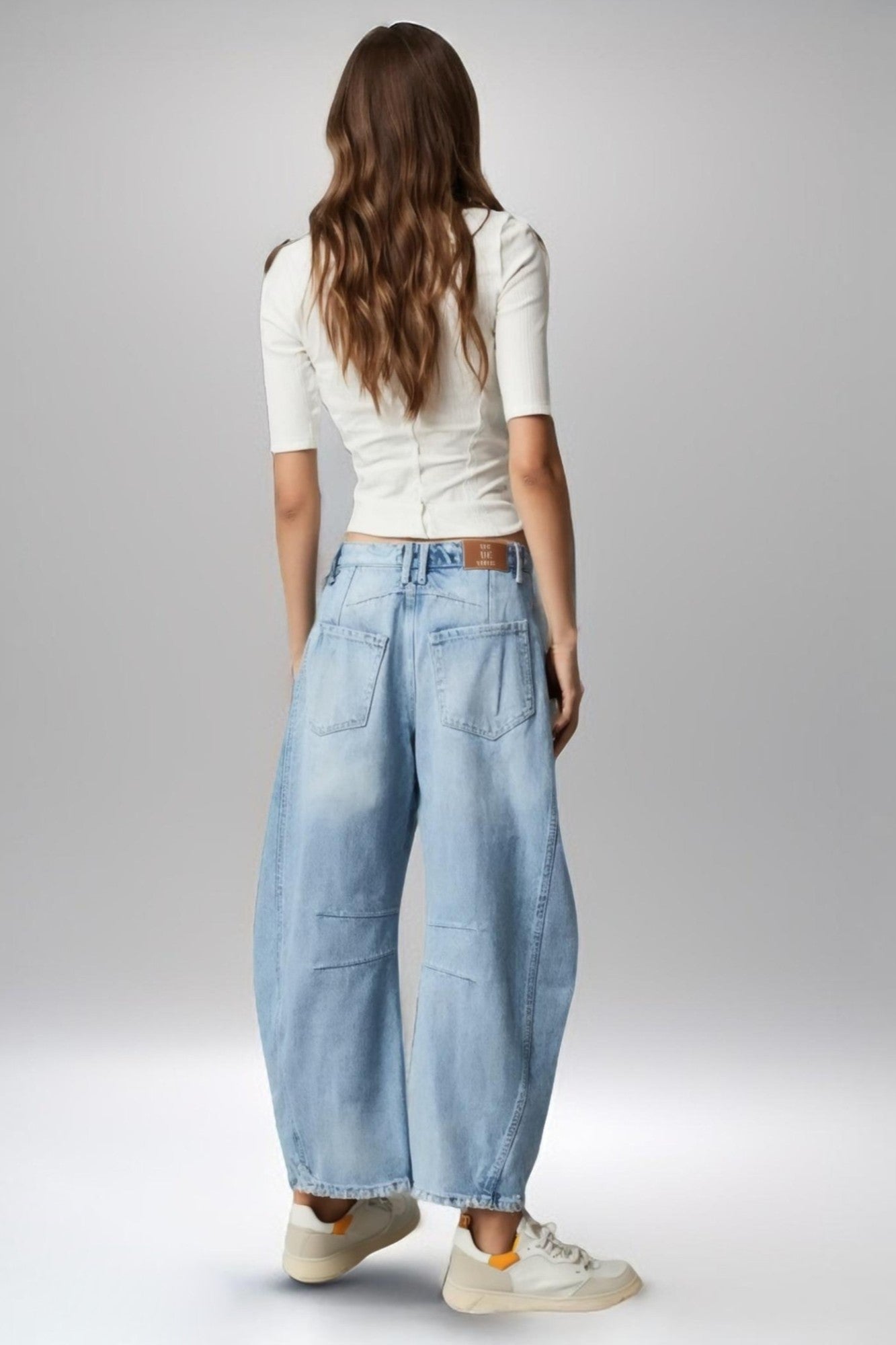 Denim Drift Wide-Leg Pants