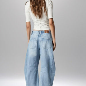 Denim Drift Wide-Leg Pants