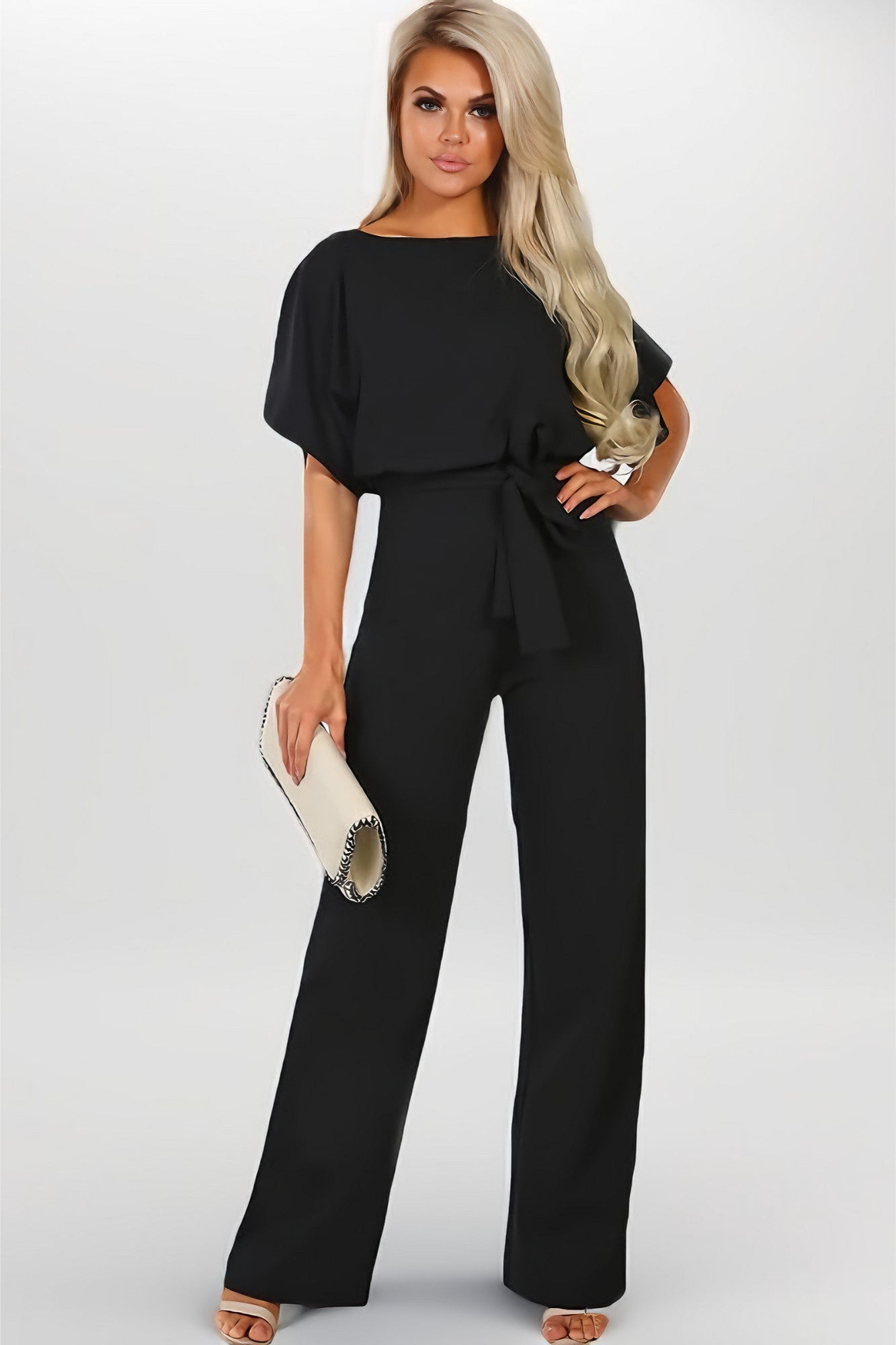 Soft-Touch Printed Jumpsuit