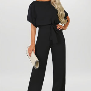 Soft-Touch Printed Jumpsuit