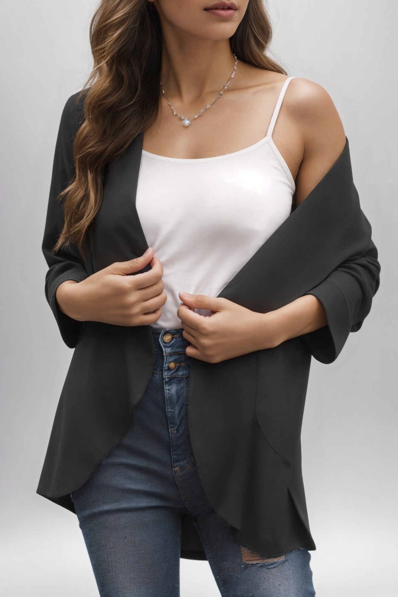 Elegance Ruffle Cardigan