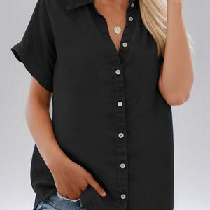 Tailored Buttoned Blouse