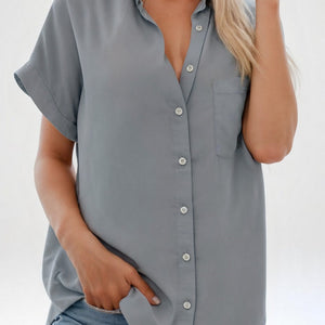 Tailored Buttoned Blouse