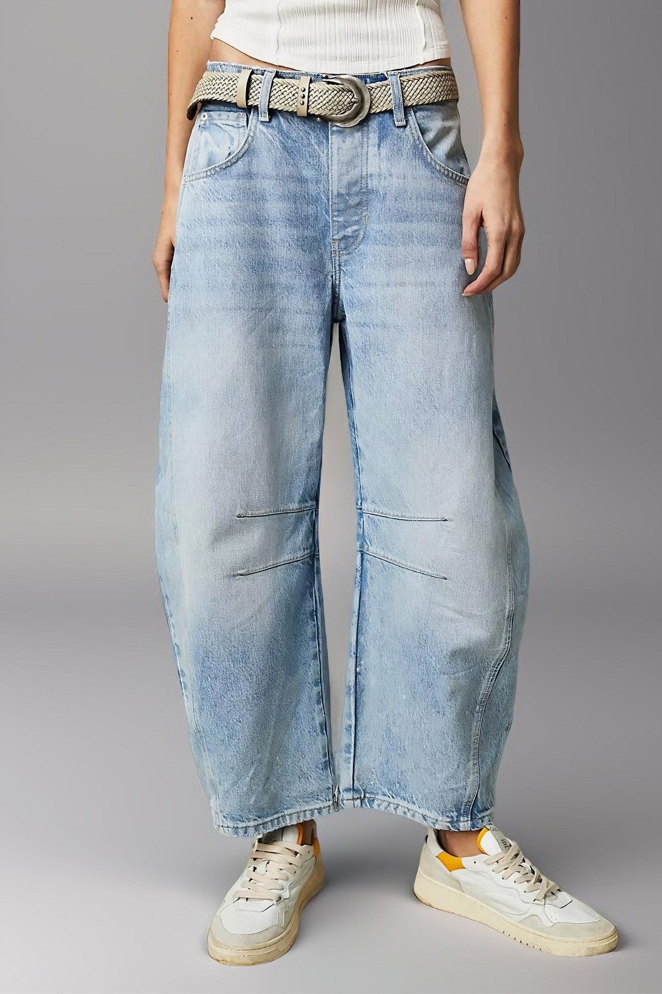 Denim Drift Wide-Leg Pants