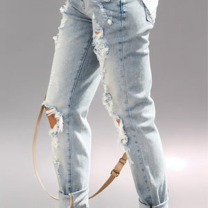 Light Wash Distressed Jeans