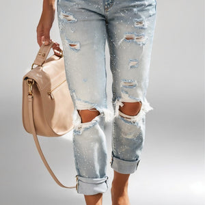 Light Wash Distressed Jeans