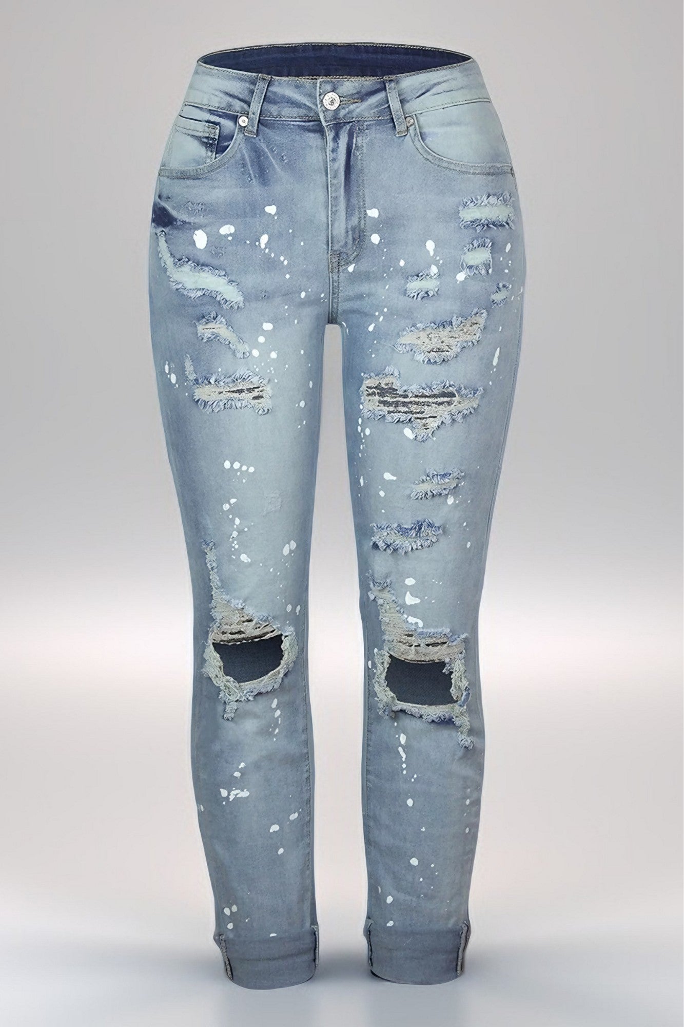 Light Wash Distressed Jeans