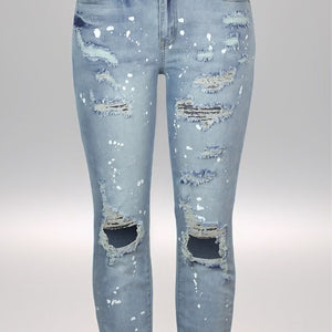 Light Wash Distressed Jeans