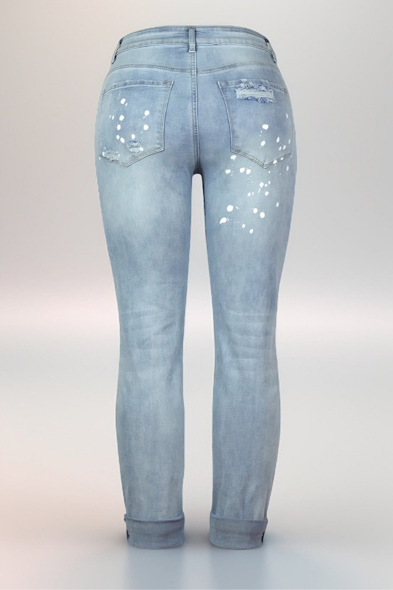 Light Wash Distressed Jeans