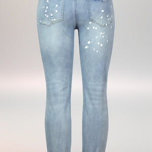 Light Wash Distressed Jeans