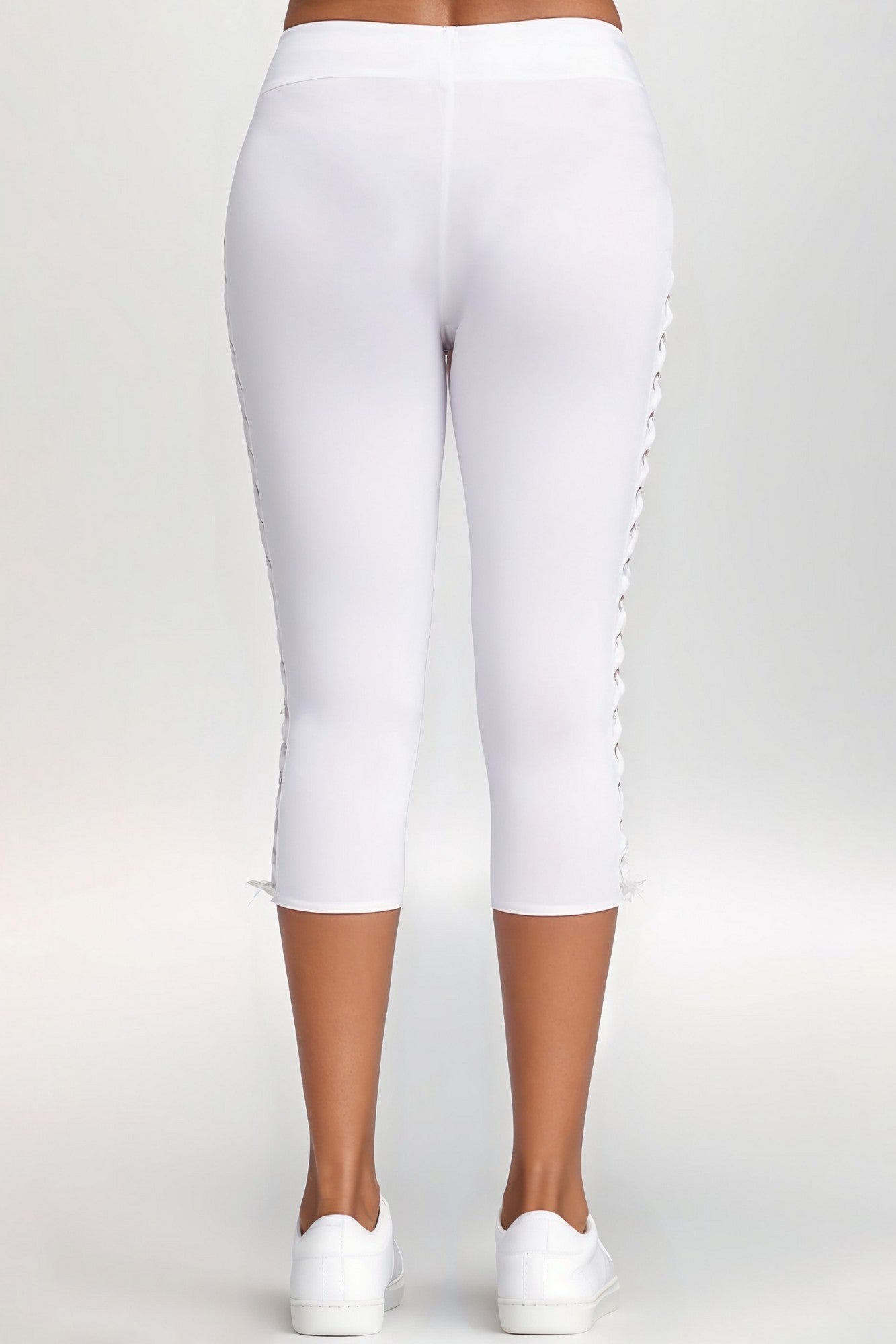 Lace-Up Capri Leggings