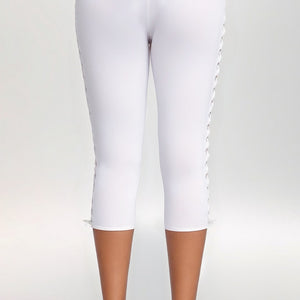 Lace-Up Capri Leggings