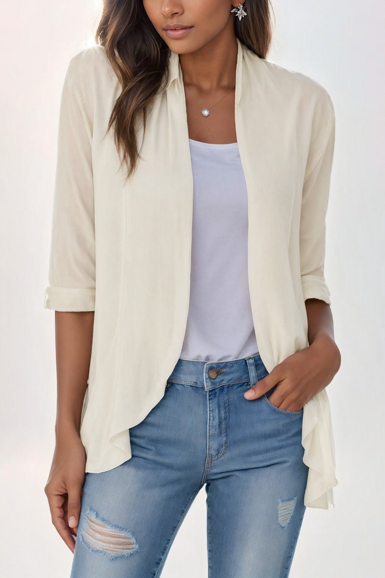 Elegance Ruffle Cardigan