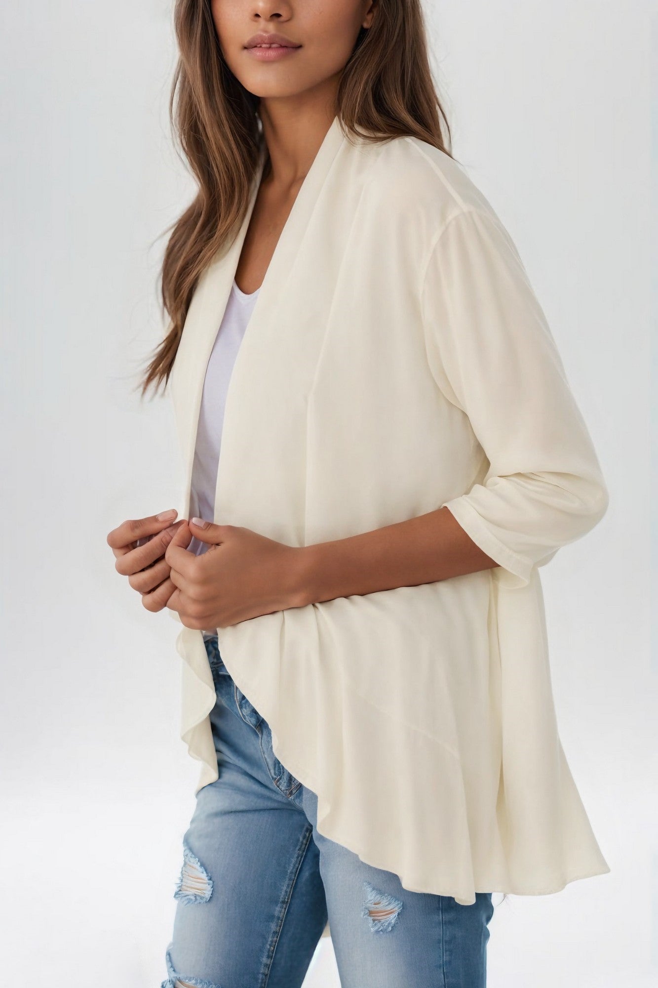 Elegance Ruffle Cardigan